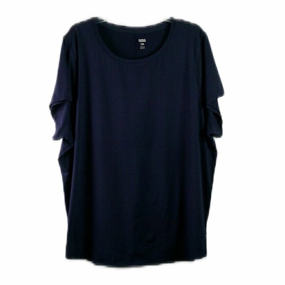 DSG - Short Sleeve Crew Neck Navy Tee - 2X - Picture 1 of 4